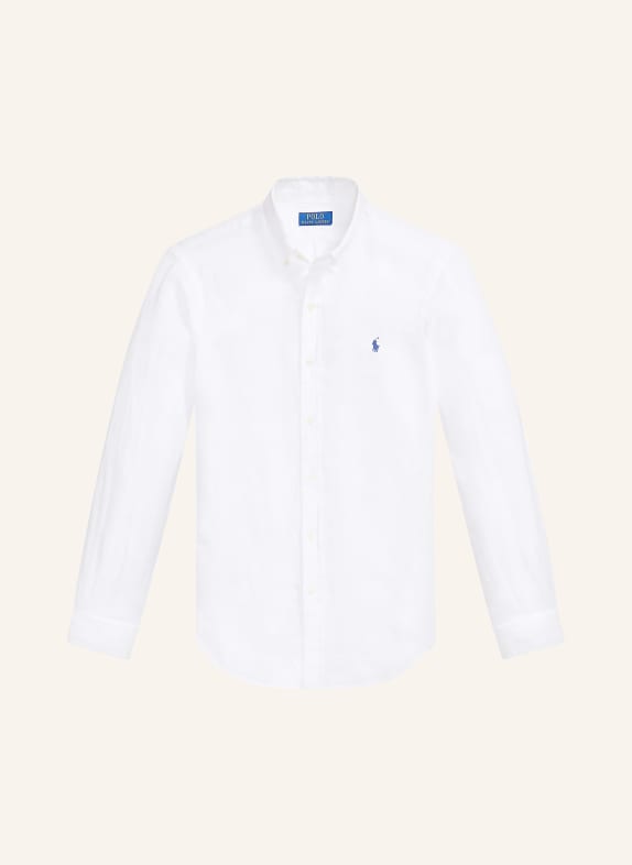 POLO RALPH LAUREN Leinenhemd Slim Fit WEISS
