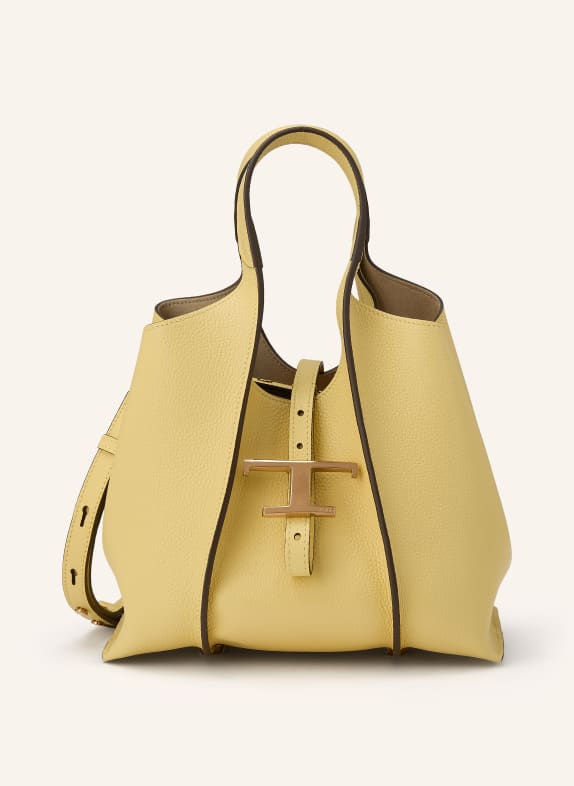 TOD'S Shopper T TIMELESS SMALL mit Pouch GELB / GOLD