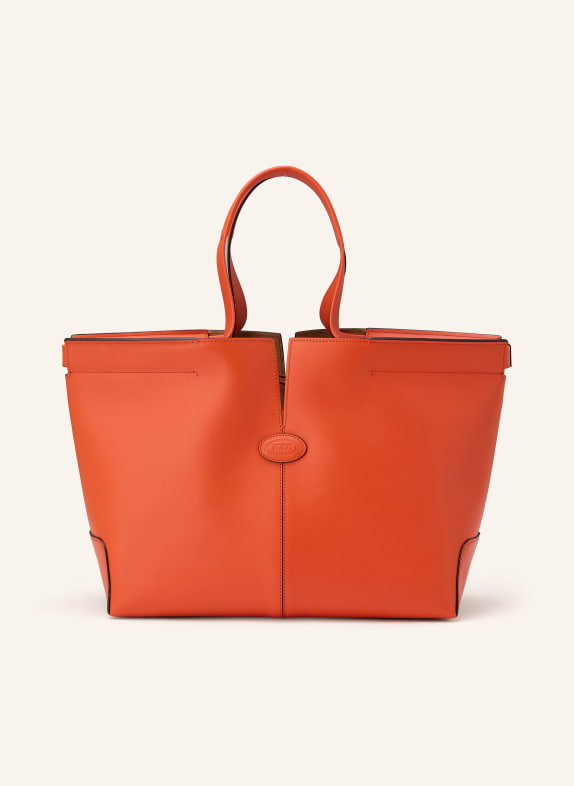 TOD'S Shopper MEDIO SMALL ORANGE / GOLD