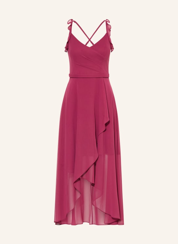 VM Vera Mont Cocktailkleid mit Volants FUCHSIA