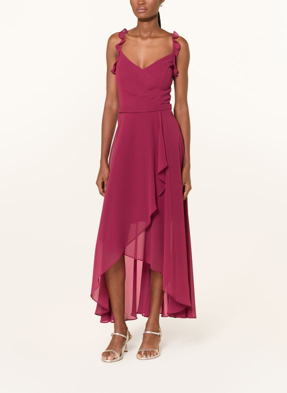 VM Vera Mont Cocktailkleid mit Volants FUCHSIA