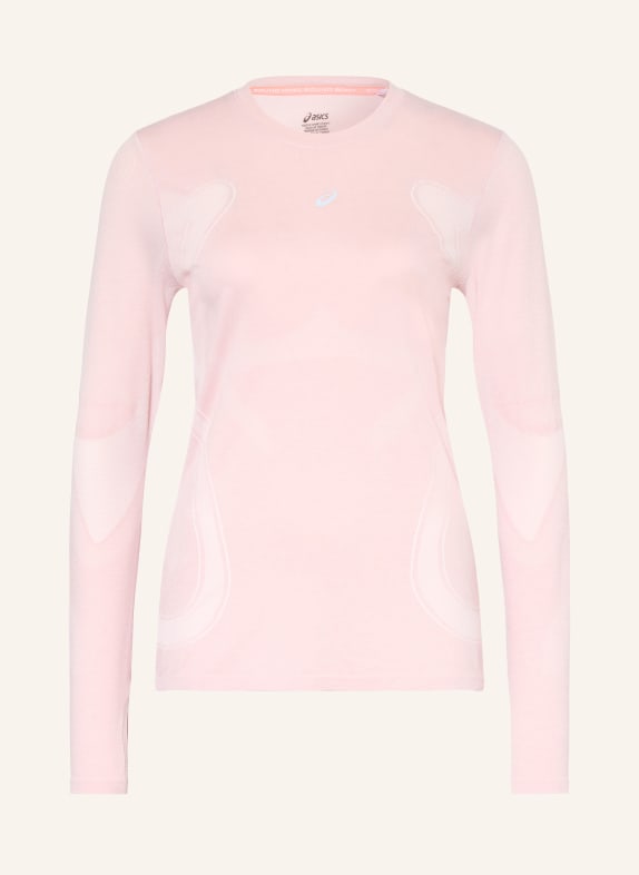 ASICS ROAD SEAMLESS LS running shirt LIGHT PINK