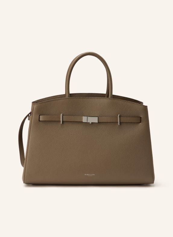 DEMELLIER HUDSON handbag TAUPE / SILVER