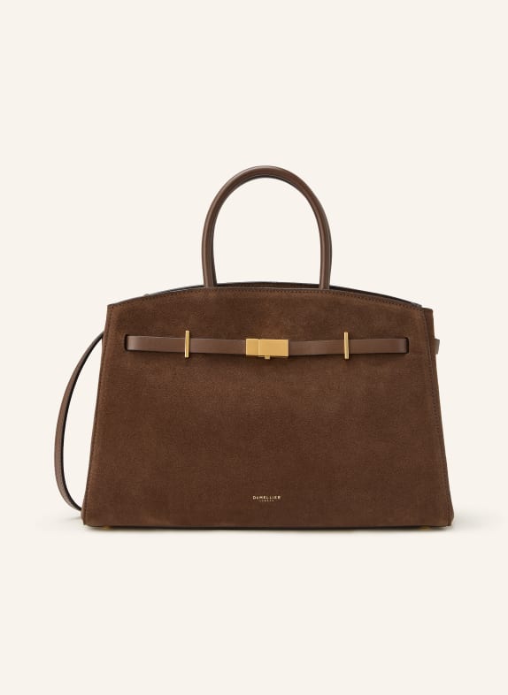 DEMELLIER Handtas THE HUDSON MARRON FONCÉ