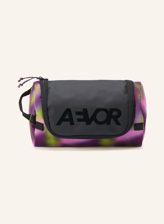 AEVOR Toiletry bag NEON GREEN / PURPLE / PINK