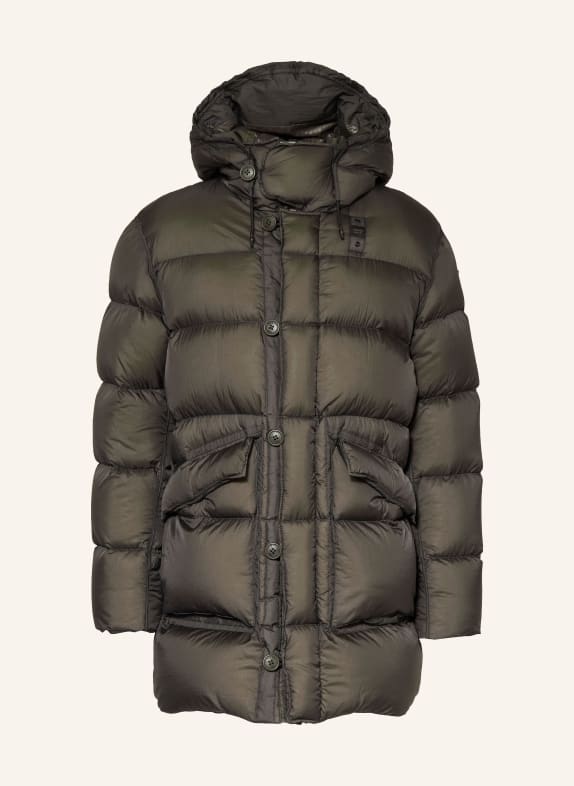 Blauer Daunenmantel BASTO SCHWARZ