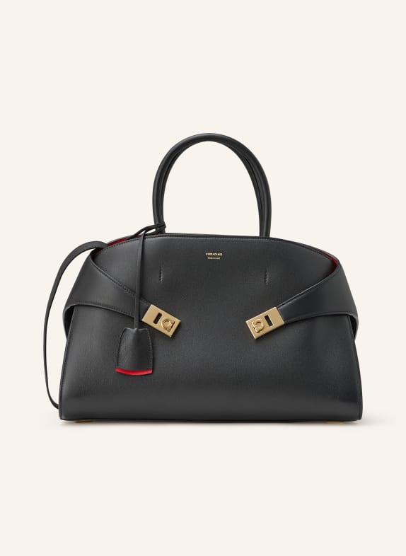 FERRAGAMO Torebka HUG LARGE CZARNY