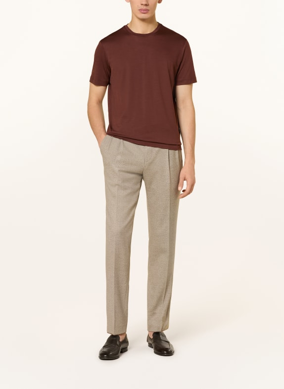 MAURIZIO  BALDASSARI T-shirt LINATE MARRON FONCÉ