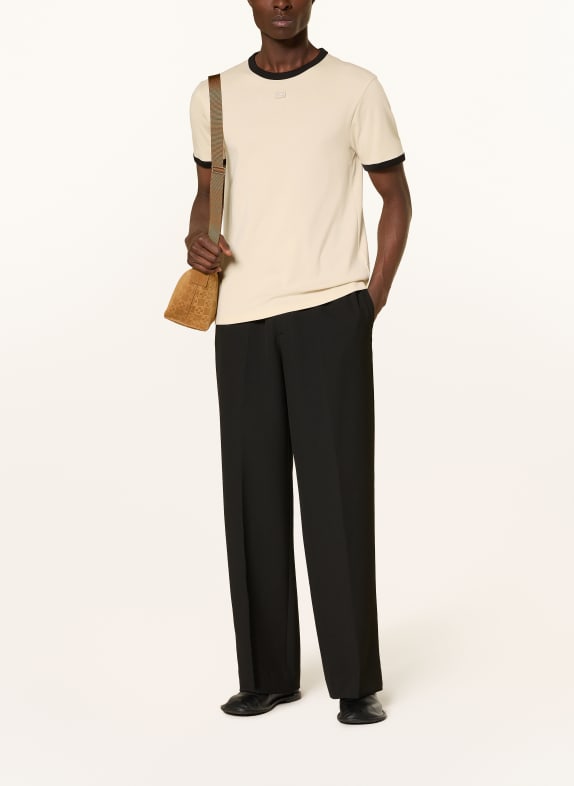 SANDRO T-Shirt BEIGE / SCHWARZ