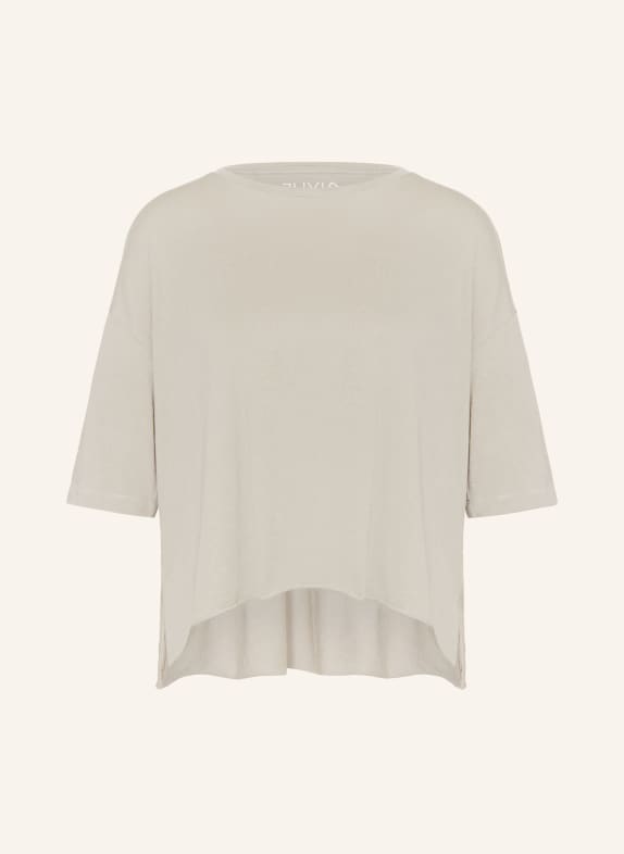 Juvia Tričko FLORINA s 3/4 rukávem ČERNOŠEDÁ