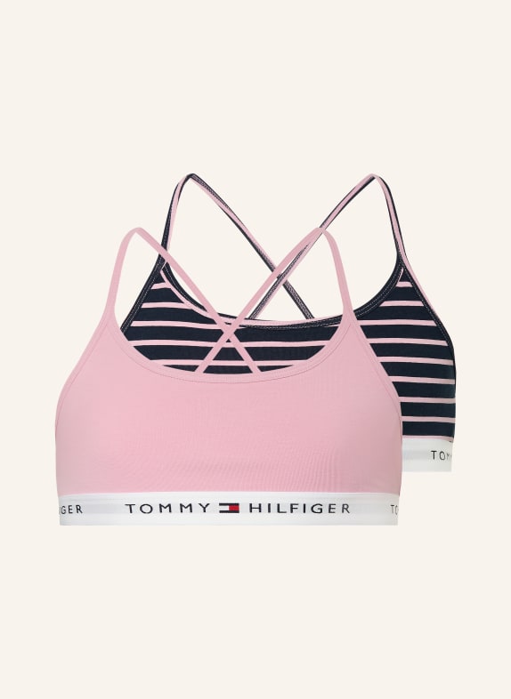 TOMMY HILFIGER 2er-Pack Bustiers ALTROSA / DUNKELBLAU