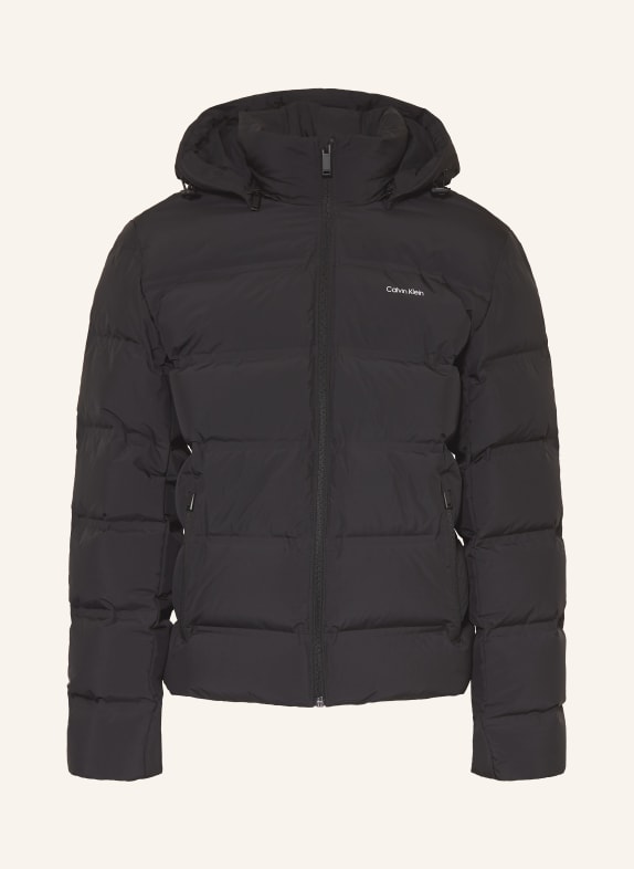 Calvin Klein Daunenjacke mit abnehmbarer Kapuze SCHWARZ
