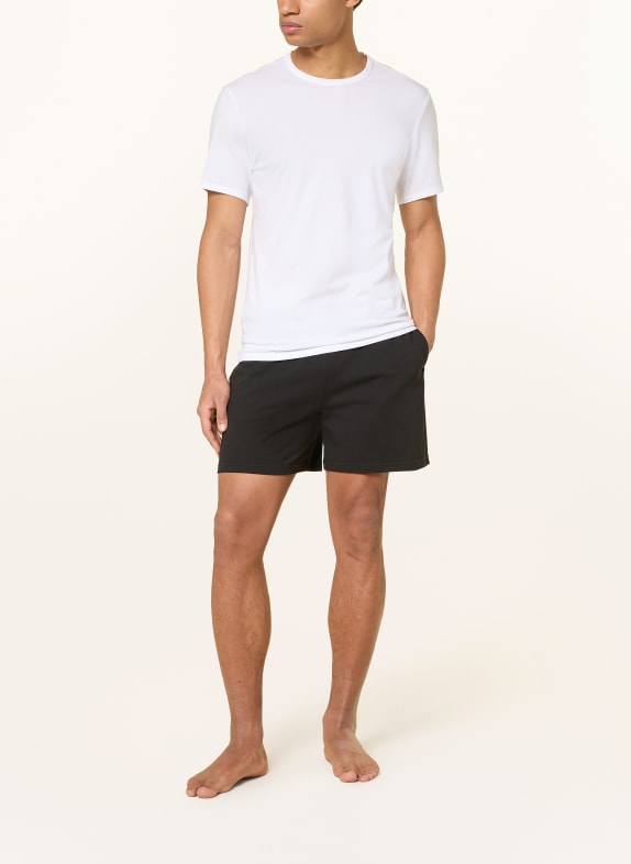 Calvin Klein Slaapshort COTTON JERSEY ZWART / WIT