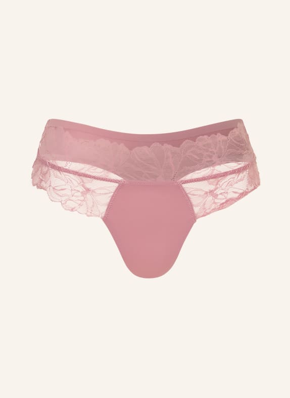 Calvin Klein String PERFECTLY FIT LACE STARORŮŽOVÁ