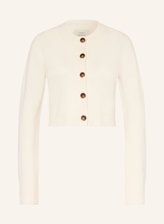 LOULOU DE SAISON Strickjacke ZEPHIR aus Cashmere CREME