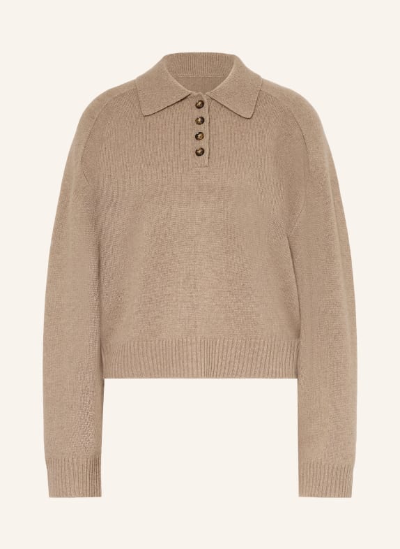 LOULOU DE SAISON Cashmere-Pullover HOMERE TAUPE
