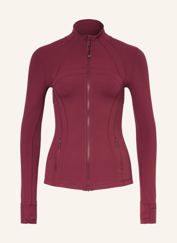lululemon Veste d'entraînement DEFINE ROUGE FONCÉ