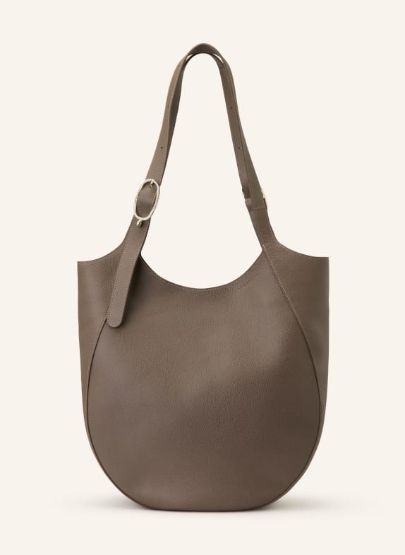 LONGCHAMP Beuteltasche LE FOULONNÉ XL TAUPE / GOLD