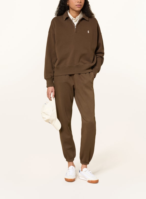 POLO RALPH LAUREN joggingbroek BRUIN / WIT