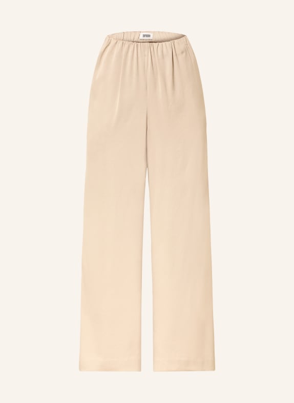 DRYKORN Saténové kalhoty TWEEZER BÉŽOVÁ