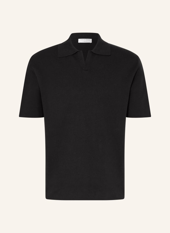 TIGER OF SWEDEN Strick-Poloshirt MAELON SCHWARZ