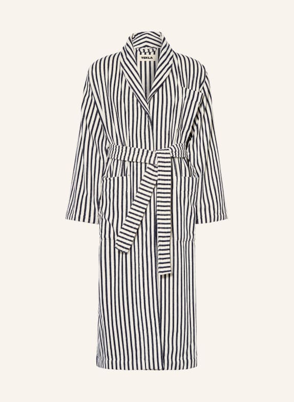 TEKLA Unisexový župan TMAVĚ MODRÁ / REŽNÁ