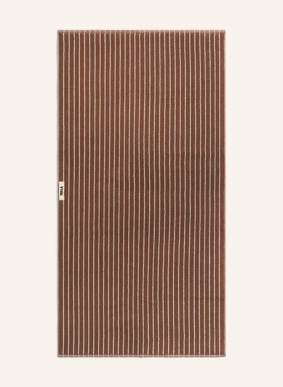 TEKLA Handtuch BRAUN / CREME