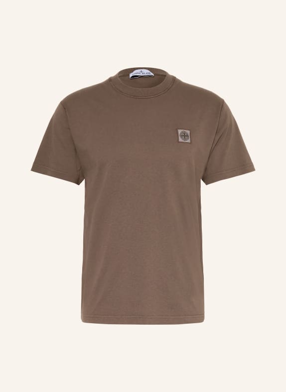 STONE ISLAND koszulka CIEMNOBRĄZOWY