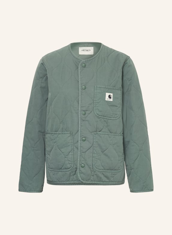 carhartt WIP Prošívaná bunda KYLAN ZELENÁ