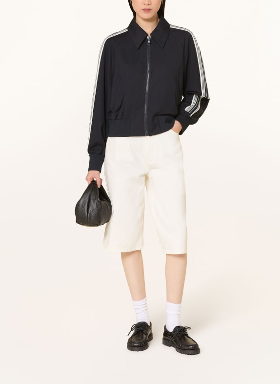 Marc O'Polo DENIM Bunda s pruhy TMAVĚ MODRÁ / BÍLÁ