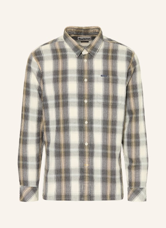 Barbour Hemd HAWTHORN Relaxed Fit CREME / HELLBRAUN / SCHWARZ