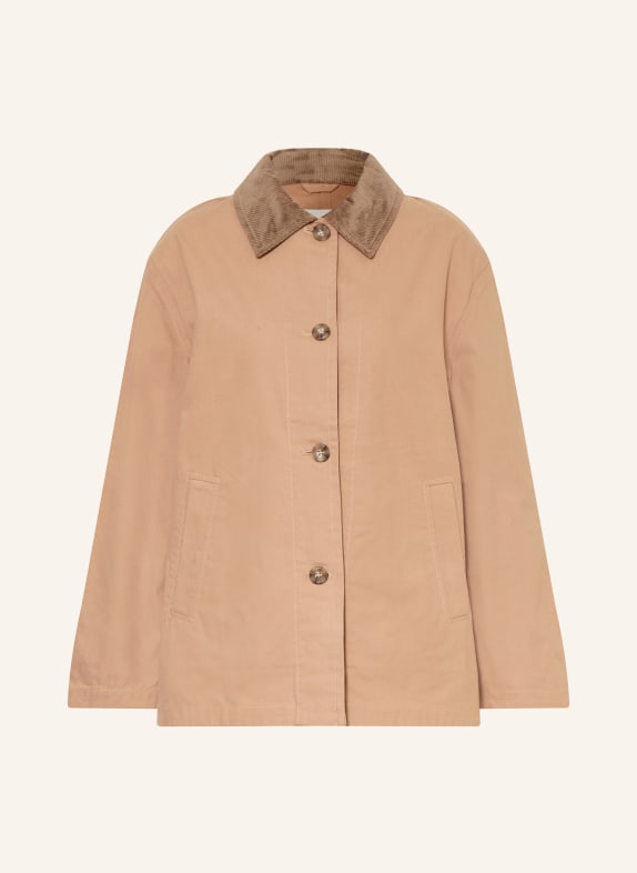 Calvin Klein Field jacket with corduroy LIGHT BROWN
