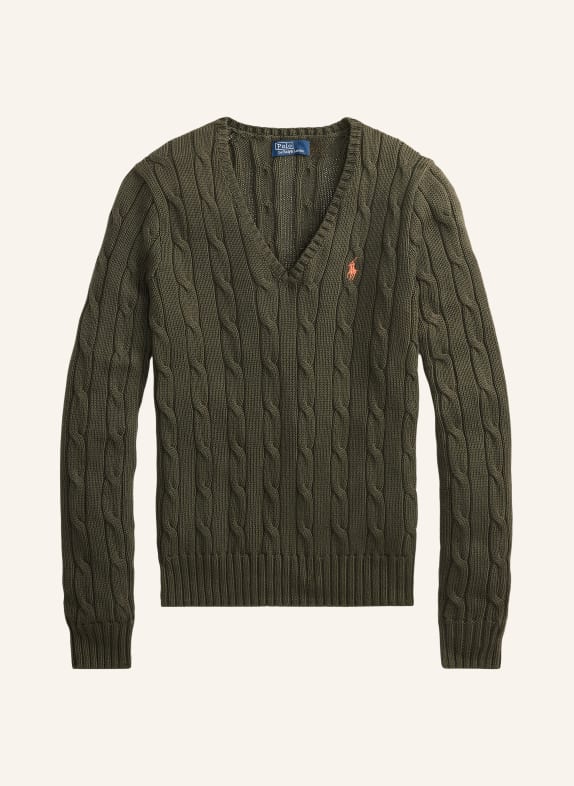 POLO RALPH LAUREN Svetr TMAVĚ ZELENÁ