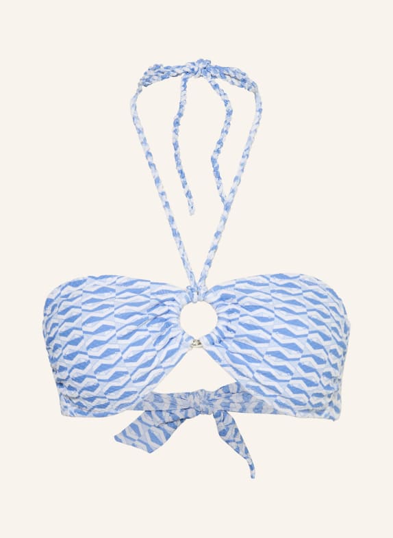 heidi klein Bandeau-Bikini-Top TINOS HELLBLAU / WEISS