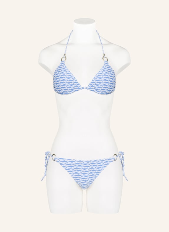 heidi klein Triangel bikinibroekje TINOS LICHTBLAUW / WIT