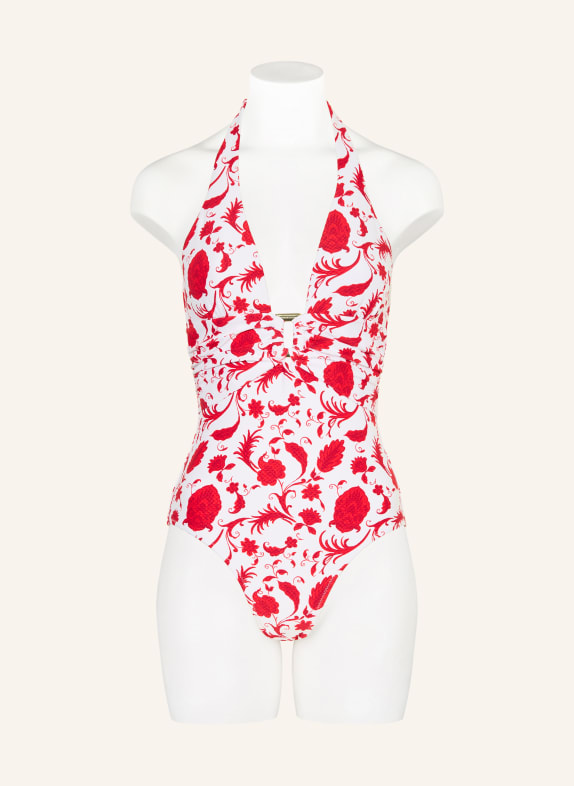 heidi klein Neckholder-badpak EVIA ROOD / WIT