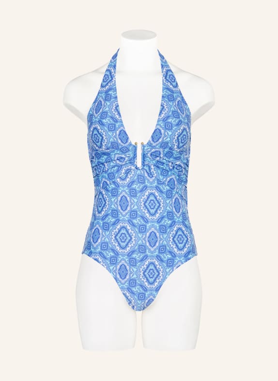 heidi klein Neckholder-badpak MYKONOS BLAUW / LICHTBLAUW / WIT