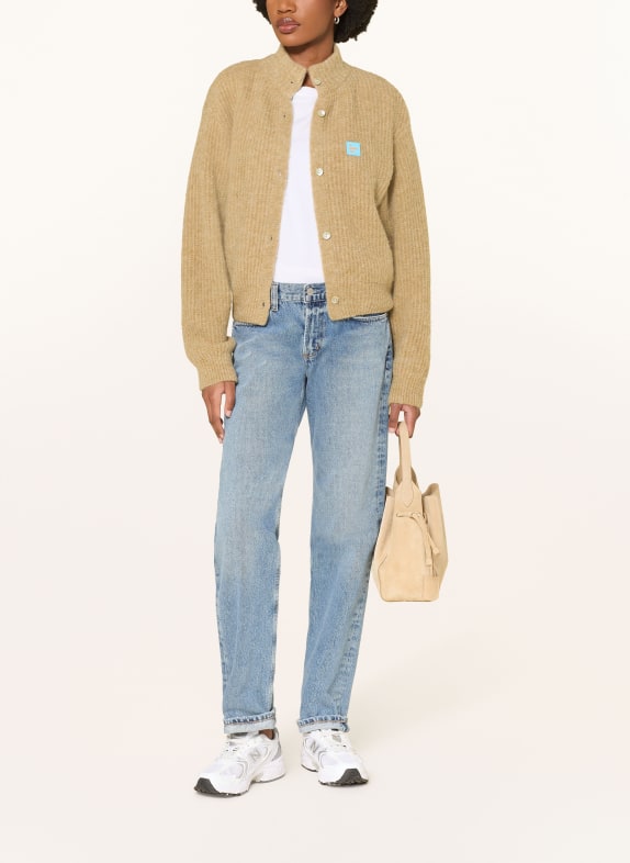 American Vintage Cardigan EAST din alpaca CAMEL