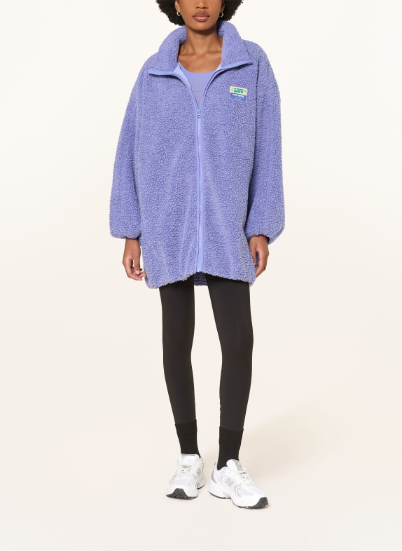American Vintage Plyšová bunda HOKTOWN SVĚTLE FIALOVÁ