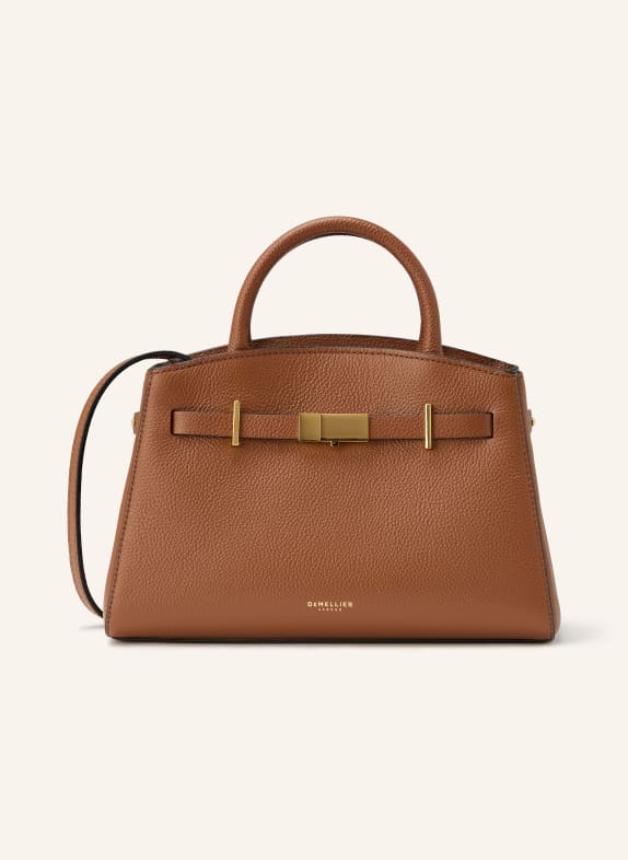 DEMELLIER THE SMALL HUDSON handbag COGNAC