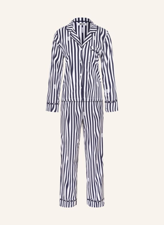 DKNY Pyžamo NEW YORK INSPIRED MODRÁ / BÍLÁ