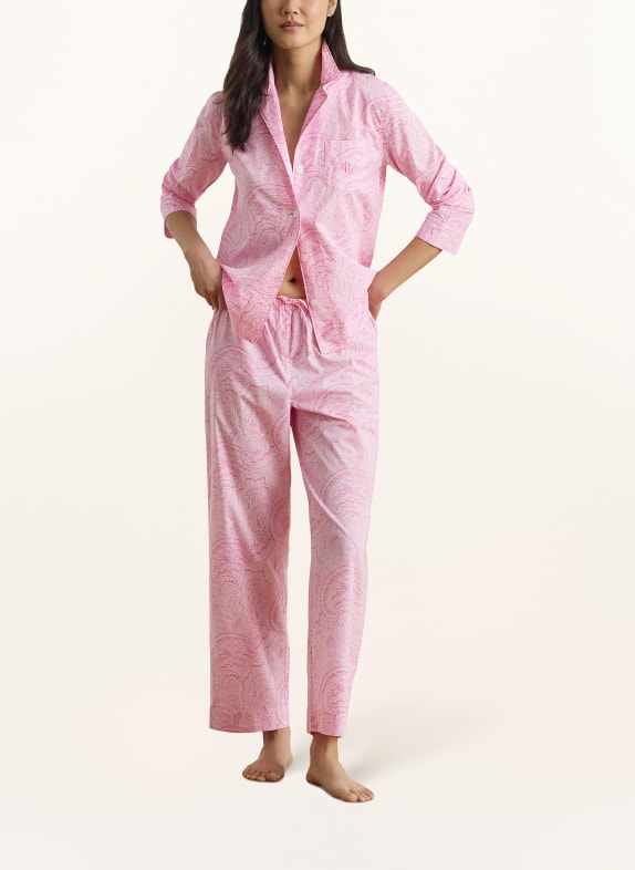 LAUREN RALPH LAUREN pyjama ROZE / ROZE / WIT