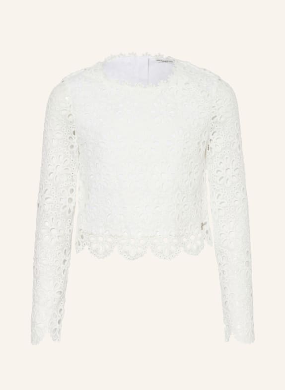 GUESS Blusenshirt aus Spitze WEISS