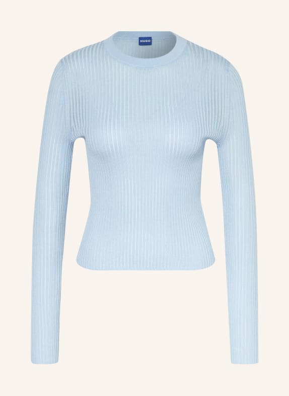 HUGO Dlouhé rukávy SOMYA TMAVĚ MODRÁ