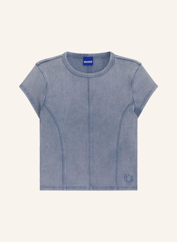 HUGO Tričko DISPRAY MODRÁ