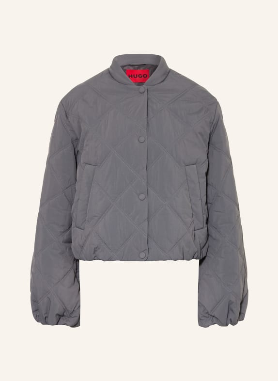 HUGO Quilted jacket FASTEPPA DARK GRAY
