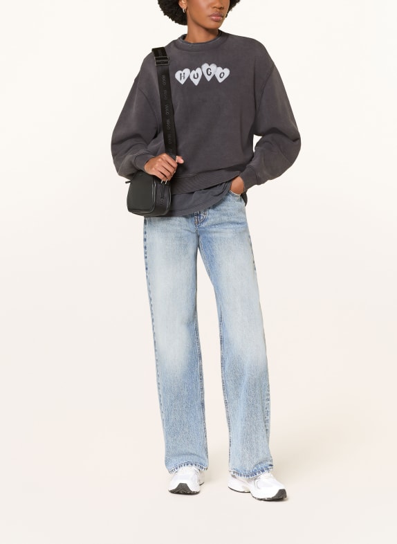 HUGO Wide Leg Jeans 450 LIGHT/PASTEL BLUE