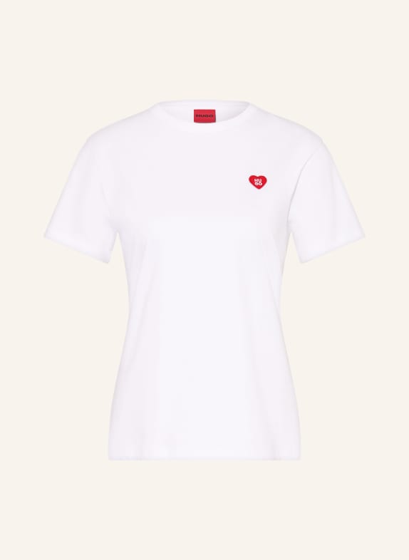 HUGO Tričko DAMACIA BÍLÁ