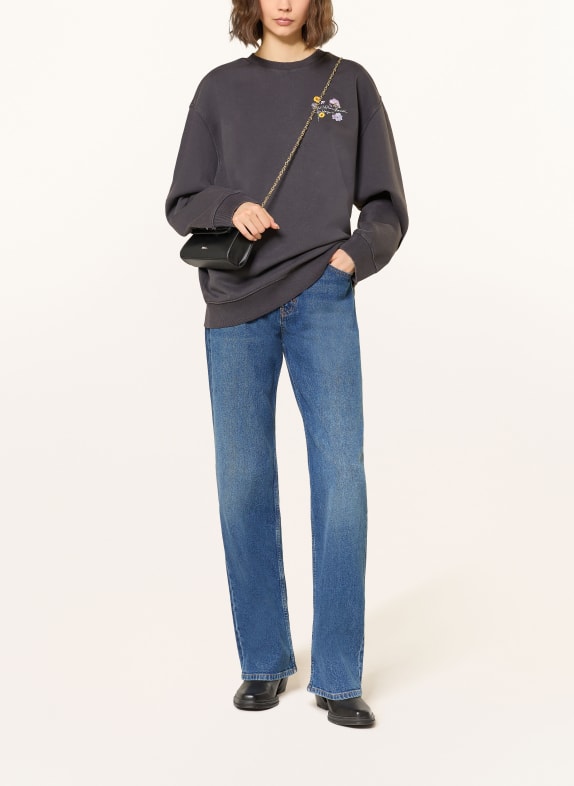 HUGO sweatshirt ZWART / ROZE