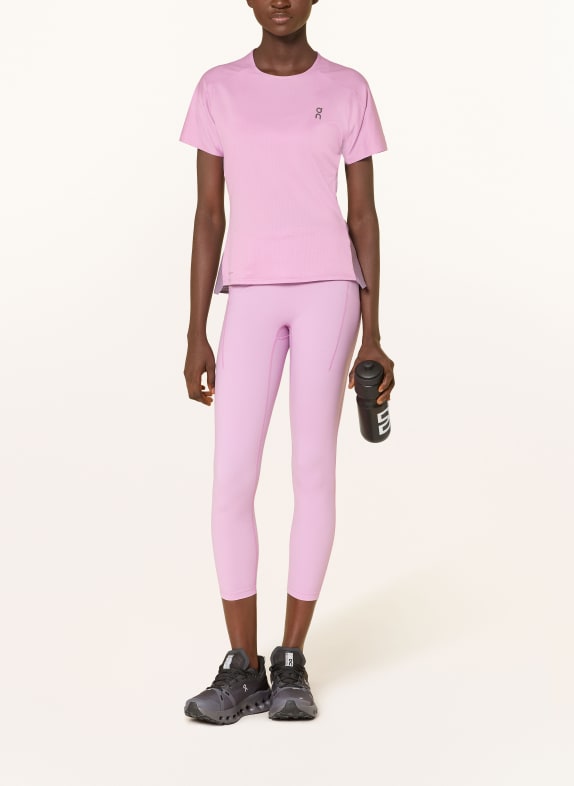 On Hardloopshirt PERFORMANCE-T ROZE / VIEUX ROSE